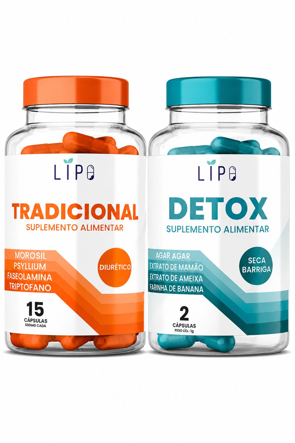 Kit 15 Tradicional + 2 Detox