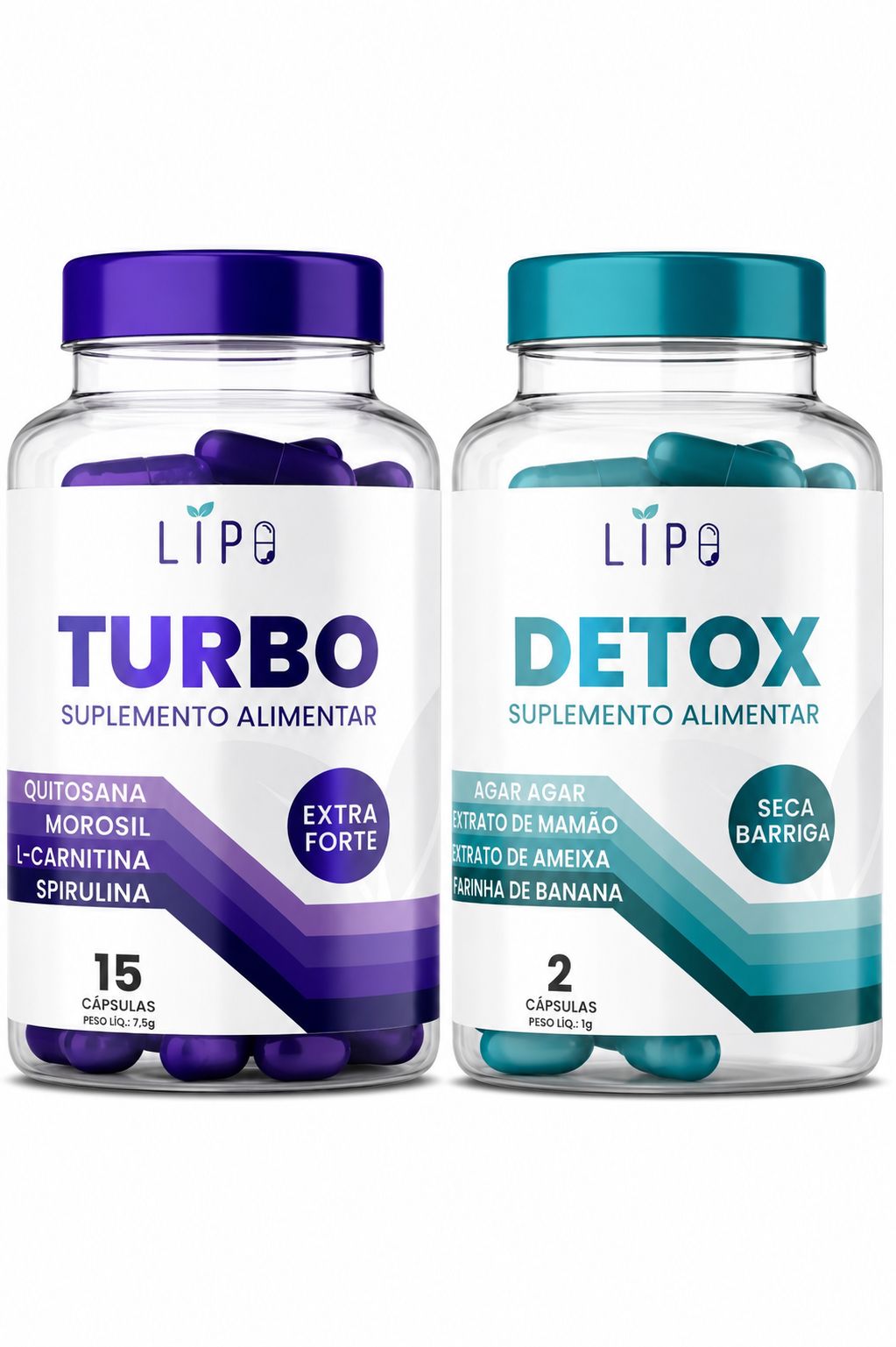 Kit 15 Turbo + 2 Detox